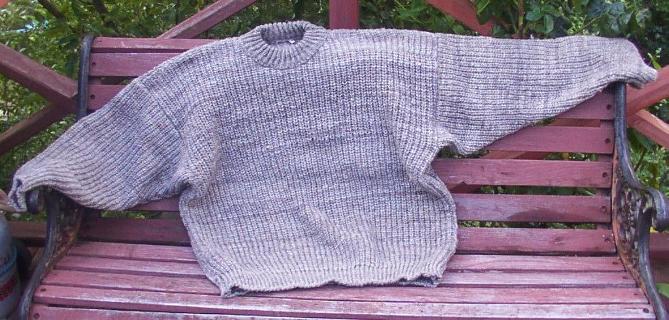 Hand knitted jumper