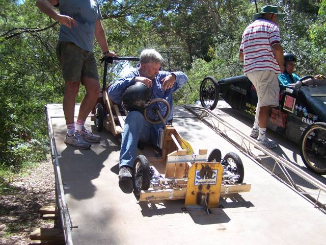 David on the starting ramp