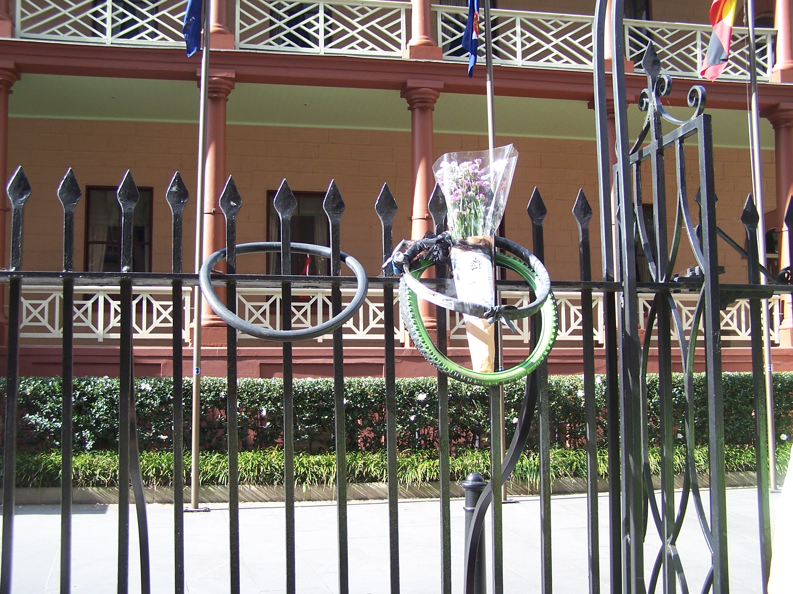 Wreaths at Parliament House